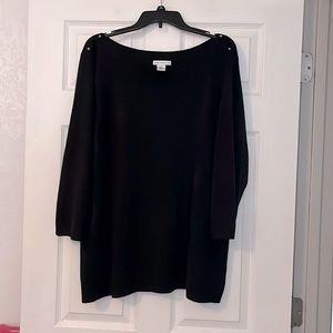 WOMEN’S PLUS SIZE BLACK SWEATER : SIZE 3X